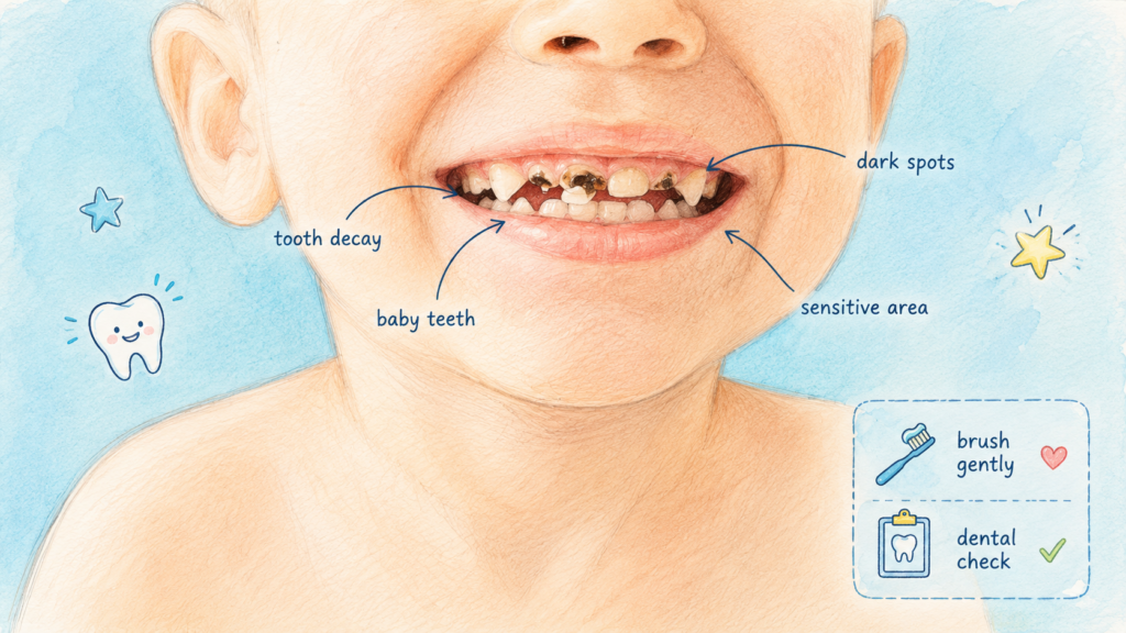 Children and Gum Line Cavities