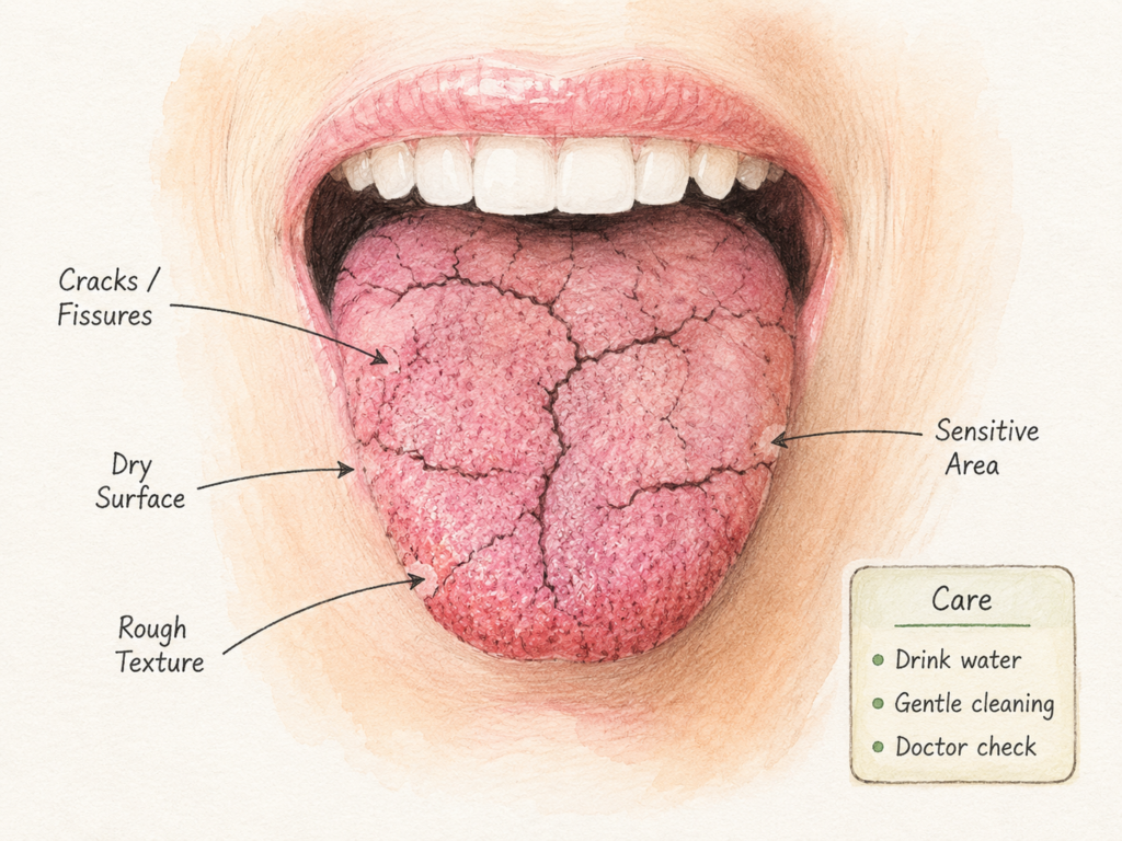 Dry Mouth and Tongue Cracks